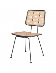 SILLA MARTA NATURAL NEGRA