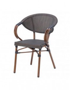 SILLA EREM NEGRA CON BRAZOS