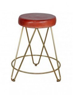 TABURETE FIESTA ORO ZINCADO