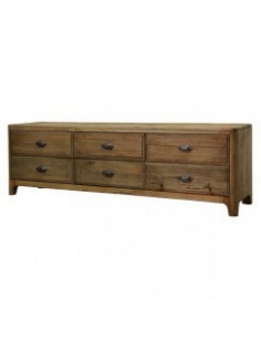 MUEBLE TV DAFNE 6 CAJONES