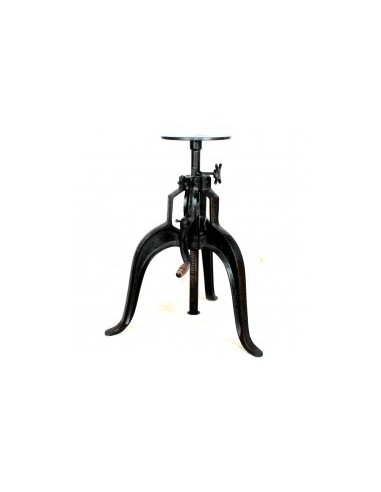 PIE DE FUNDICION CON MANIVELA REGULABLE