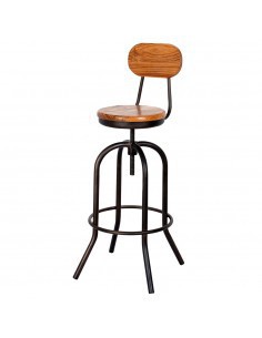 TABURETE LILO MADERA BARNIZADA