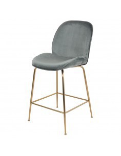 TABURETE MACRON AZUL PETROLEO